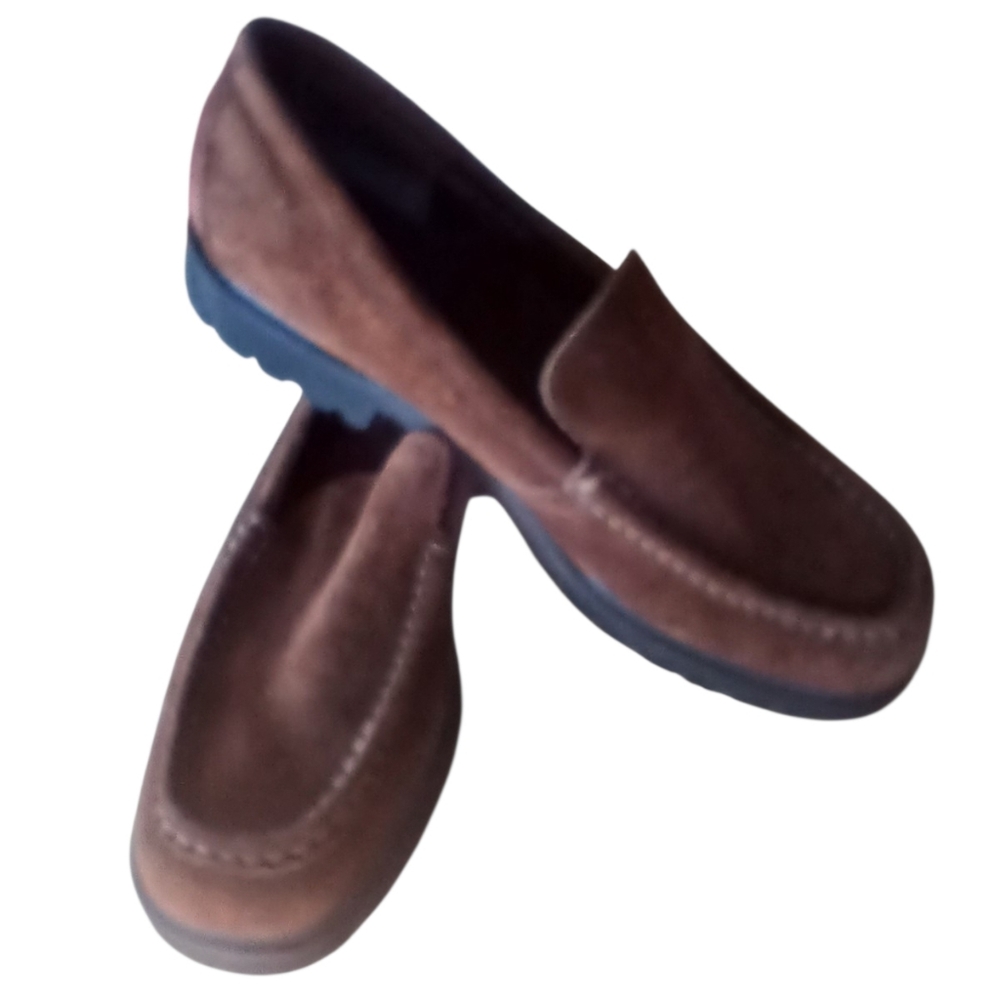 L.L. Bean WOMANS Brown Suede Slip-On Loafers